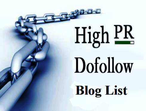 Top 50 High Page Rank Do-Follow Blog list to Get Natural Quality Backlinks