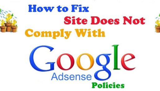 Site Does not comply with Google Policies