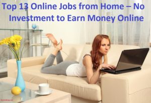 Top 13 Online Jobs from Home – No Investment to Earn Money Online